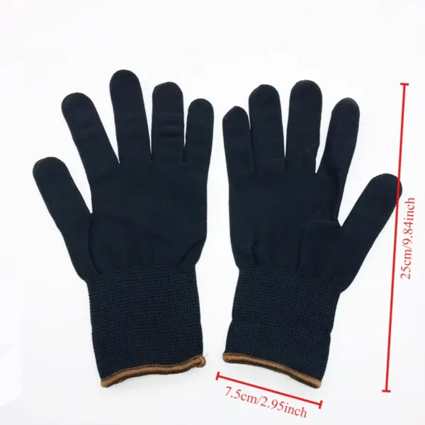 Par de Guantes Negros para Vinilo en Nailon - Image 2