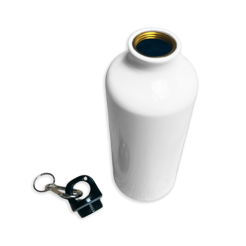 Caramañola Blanca 600ml Sublimable Tapa Llavero - Image 4